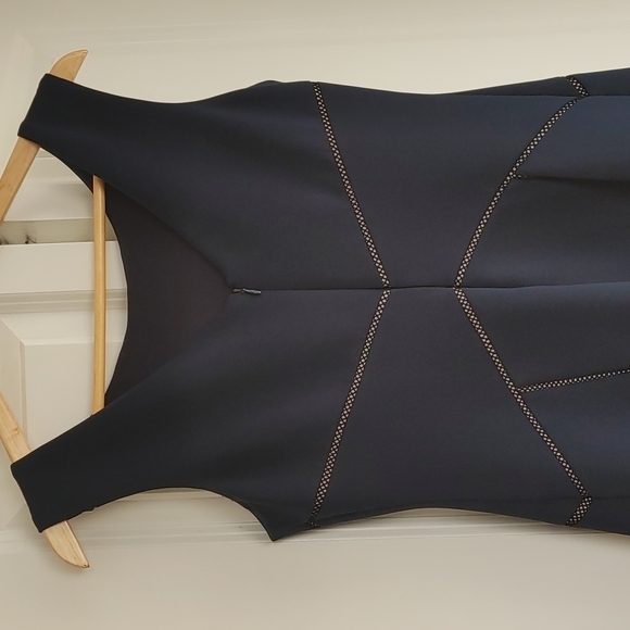 Calvin Klein size 10 a-line navy dress - Picture 3 of 3